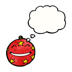 cartoon christmas, bauble