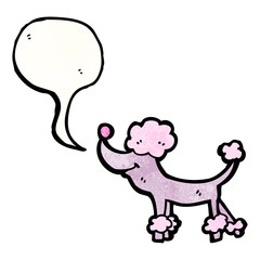 cartoon poodle