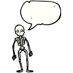 cartoon skeleton