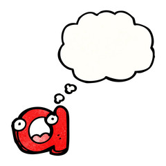 cartoon letter a