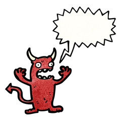 cartoon little devil