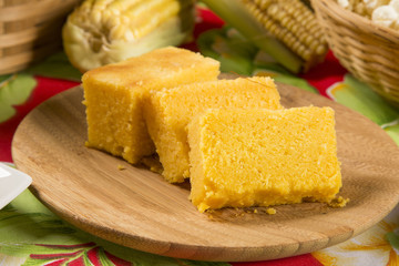 Table of brazilian food to festa junina