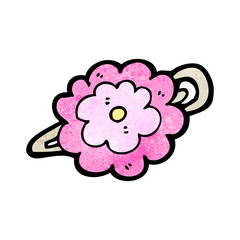 cartoon flower hair clip