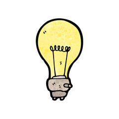 cartoon light bulb