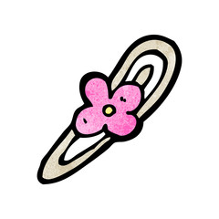cartoon flower hair clip