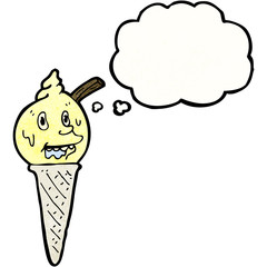 cartoon ice cream cone