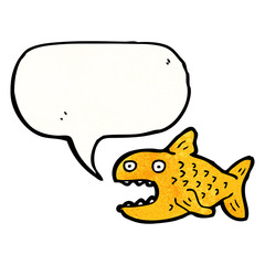 cartoon talking fish