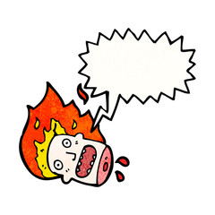 halloween head cartoon