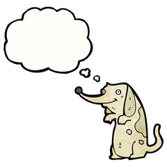 cute funny little dog cartoon