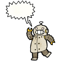 cartoon robot