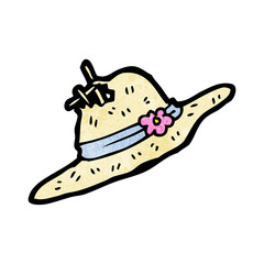 cartoon summer bonnet