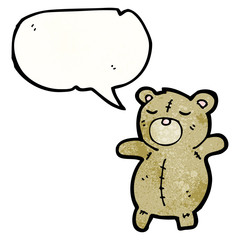 Retro cartoon with texture. Isolated on White.