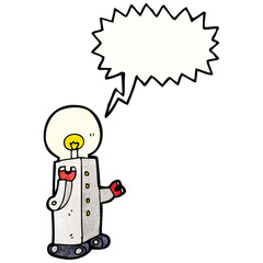 futuristic robot cartoon