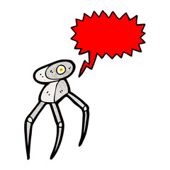 futuristic robot cartoon