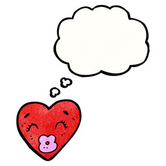 love heart cartoon character