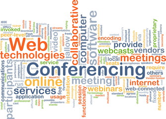 Web conferencing background concept