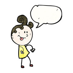 woman with speech bubble