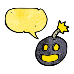 shouting bomb cartoon