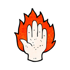cartoon hand symbol