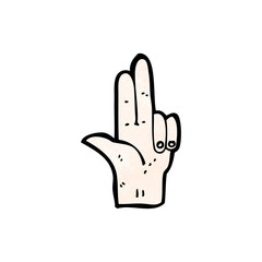 cartoon hand symbol