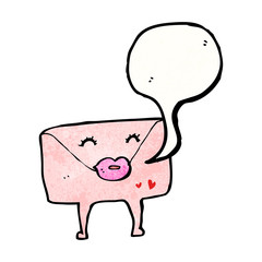 cartoon love letter