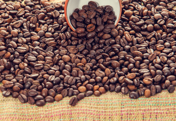 Roasted coffee beans