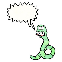 hissing snake cartoon