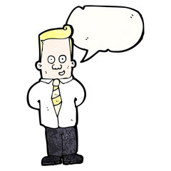 friendly office guy cartoon