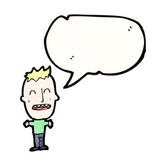 big head boy cartoon