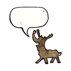 cartoon talking reindeer
