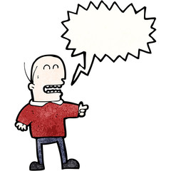 cartoon man pointing and laughing