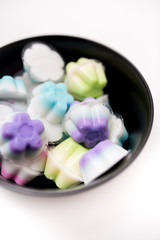 Colorful Thai dessert,colorful thai jelly