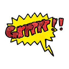 cartoon comic book growl