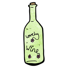 lovely wine cartoon