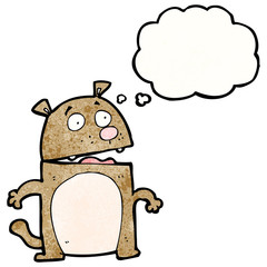cartoon bear with thought bubble