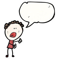 cartoon woman explaining