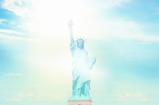 Statue of Liberty Sunny Sky