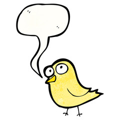 singing bird cartoon