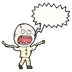 shouting mad man cartoon