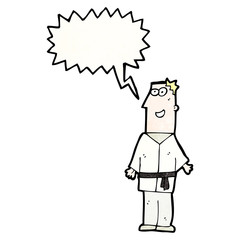 cartoon karate expert