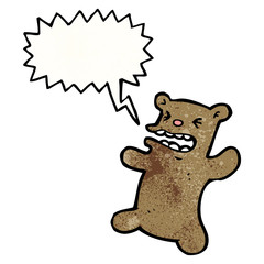 angry little bear cartoon