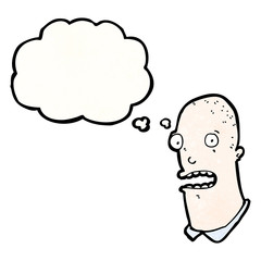 bald man with thought bubble
