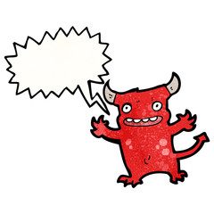cartoon little devil