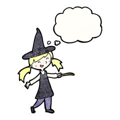 cartoon little witch