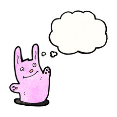 cartoon pink rabbit