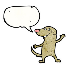 friendly dog cartoon