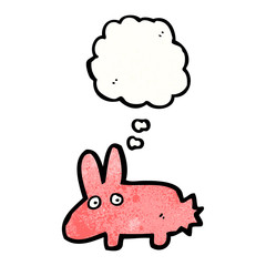 cartoon pink rabbit
