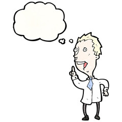 cartoon man with idea
