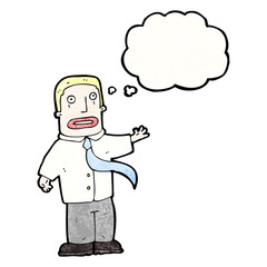 cartoon blond office guy