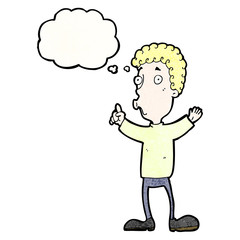 cartoon man with idea